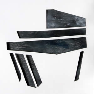 KlavierStuhl - Collage - 40x40 cm.