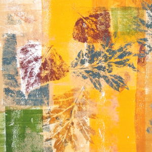 Blattwerk - Monotypie - 36x43 cm.