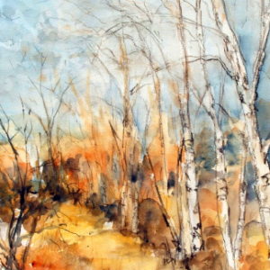 Winter Walk - Aquarell - 33x56 cm.